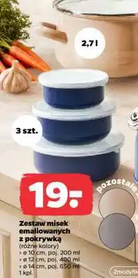 Netto Zestaw misek emaliowanych z pokrywką oferta