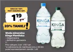 Netto Woda mineralna KINGA PIENIŃSKA oferta