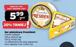 Netto Ser pleśniowy PRÉSIDENT oferta