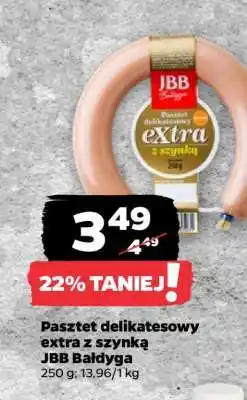 Netto Pasztet delikatesowy extra z szynką JBB Bałdyga oferta