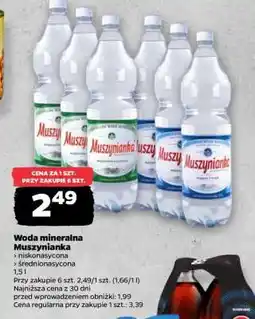 Netto Woda mineralna MUSZYNIANKA oferta