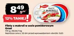 Netto Filety z makreli w sosie pomidorowym Graal oferta