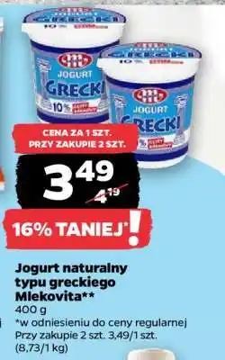 Netto Jogurt naturalny typu greckiego Mlekovita oferta