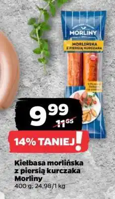 Netto Kiełbasa morlińska z piersią kurczaka Morliny oferta