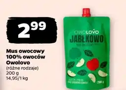 Netto Mus owocowy 100% owoców Owolovo oferta