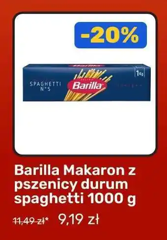 Barilla Makaron z pszenicy durum spaghetti 1000 g