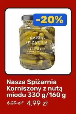 Biedronka Nasza Spiżarnia Korniszony z nutą miodu 330 g/160 g oferta