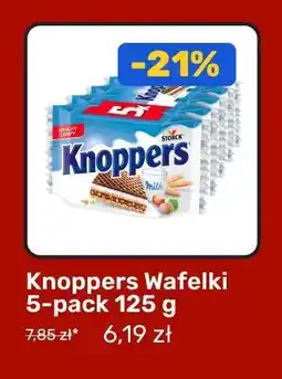 Biedronka Knoppers Wafelki 5-pack 125 g oferta