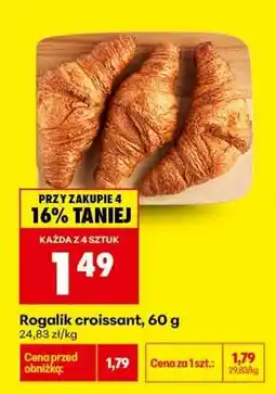 Biedronka Rogalik croissant 60 g oferta