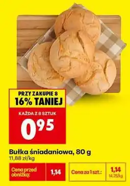 Biedronka bułka śniadaniowa 80 g oferta