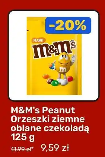 M&M's Peanut Orzeszki ziemne oblane czekoladą 125 g
