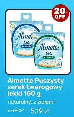 Biedronka Almette Puszysty serek twarogowy lekki 150 g oferta