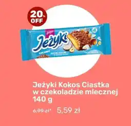 Biedronka Jeżyki Kokos Ciastka w czekoladzie mlecznej 140 g oferta