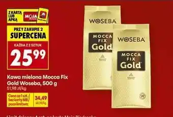 Biedronka Kawa mielona Mocca Fix Gold Woseba 500 g oferta