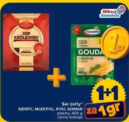Carrefour Ser żółty SIERPC, MLEKPOL, RYKI, GOMAR oferta