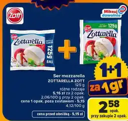 Carrefour Ser mozzarella ZOTTARELLA ZOTT oferta