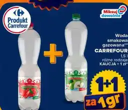 Carrefour Woda smakowa gazowana Carrefour oferta