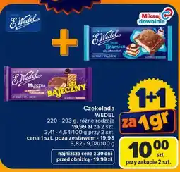 Carrefour Czekolada WEDEL, różne rodzaje oferta