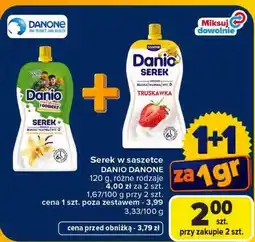Carrefour Serek w saszetce DANIO DANONE oferta