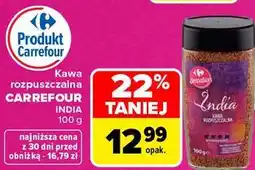 Carrefour Kawa rozpuszczalna Carrefour India oferta