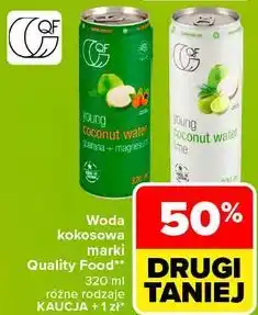 Carrefour Woda kokosowa marki Quality Food oferta