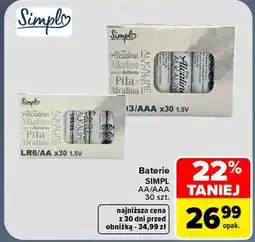 Carrefour Baterie SIMPL AA/AAA 30 szt oferta