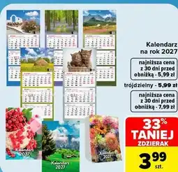 Carrefour Kalendarz zdzierak na rok 2027 oferta