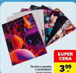 Carrefour Teczka z gumką z nadrukiem oferta
