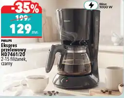 Biedronka Ekspres przelewowy Philips HD7461/20 oferta