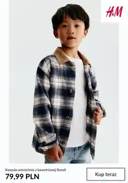 H&M Koszula wierzchnia z bawełnianej flaneli H & M oferta