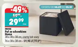 Biedronka Puf ze schowkiem Home 38x38x38 cm Smukee oferta