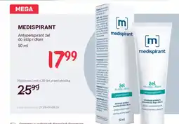 Rossmann Antyperspirant żel do stóp i dłoni Medispirant oferta