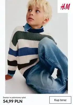 Sweter w patentowy splot H & M