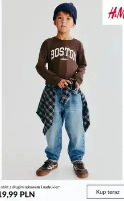 H&M T-shirt z długim rękawem i nadrukiem H & M oferta