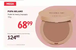 Rossmann Puder do twarzy brązujący Pupa Milano oferta