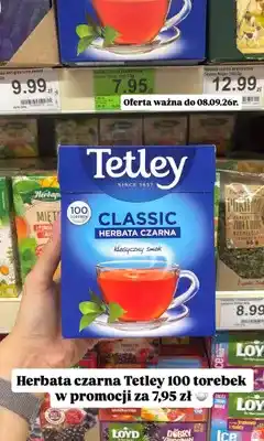 Dino Herbata czarna Tetley Classic oferta