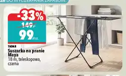 Biedronka Suszarka na pranie Maya 18 m teleskopowa czarna Tadar oferta