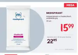 Rossmann Antyperspirant w chusteczkach antybakteryjny Medispirant oferta