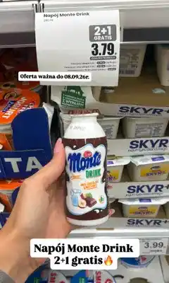 Dino Napój mleczny Zott Monte Drink oferta
