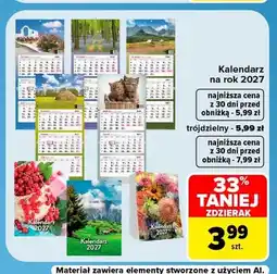 Carrefour Kalendarz trójdzielny na rok 2027 oferta