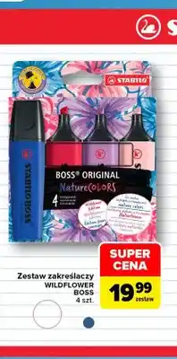Carrefour Zestaw zakreślaczy Wildflower Boss 4 szt. Stabilo oferta
