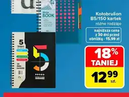 Carrefour Kołobrulion B5 150 kartek oferta