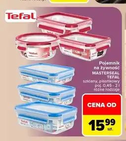 Carrefour Pojemnik na żywność Masterseal Tefal szklany oferta