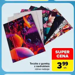 Carrefour Teczka z gumką z nadrukiem oferta