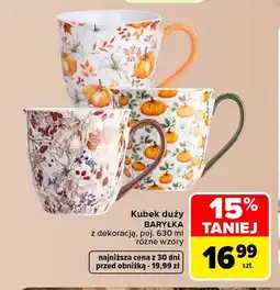 Carrefour Kubek duży Baryłka z dekoracją oferta