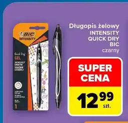 Carrefour Długopis żelowy Intensity Quick Dry BIC czarny oferta