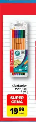 Carrefour Cienkopisy Point 88 6 szt. Stabilo oferta