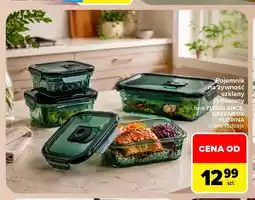 Carrefour Pojemnik na żywność szklany ryflowany linia Fitbalance Greenbox Florina oferta