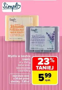 Carrefour Mydło w kostce 4-pak Simpl naturalne oferta