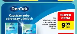 Carrefour Nić dentystyczna z wykałaczką Fresh & White DenTek oferta